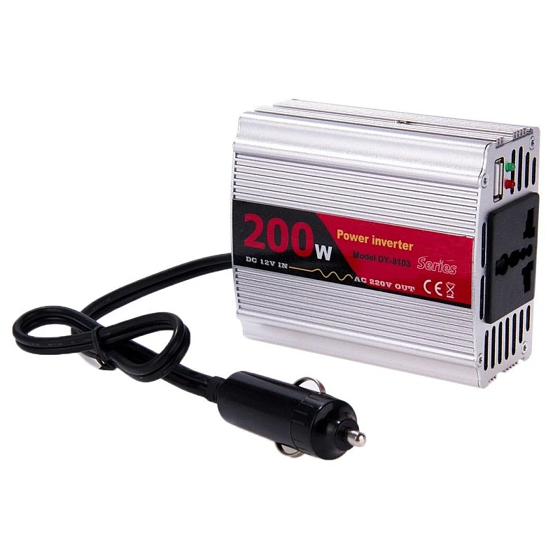 DY-8103 Inverter 12V DC ΣΕ 230V AC 200Watt USB OEM DY-8103 Inverter 12V DC ΣΕ 230V AC 200Watt USB OEM