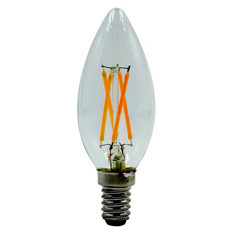 Λαμπτήρας Led E14 C35 4Watt Θερμό λευκό 2700Κ Kεράκι Filament Ledisone-2/clear 1514460 VITONE Λαμπτήρας Led E14 C35 4Watt Θερμό λευκό 2700Κ Kεράκι Filament Ledisone-2/clear 1514460 VITONE