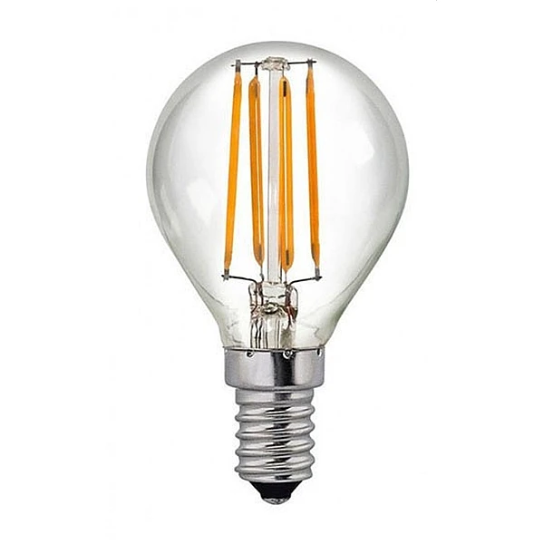 Λαμπτήρας Led E14 G45 4Watt Φυσικό λευκό 4000K Σφαιρικό Filament Ledisone-2/clear 1514530 VITONE
