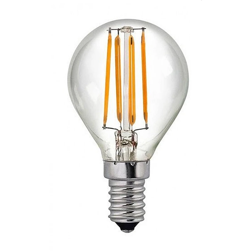 Λαμπτήρας Led E14 G45 4Watt Φυσικό λευκό 4000K Σφαιρικό Filament Ledisone-2/clear 1514530 VITONE Λαμπτήρας Led E14 G45 4Watt Φυσικό λευκό 4000K Σφαιρικό Filament Ledisone-2/clear 1514530 VITONE