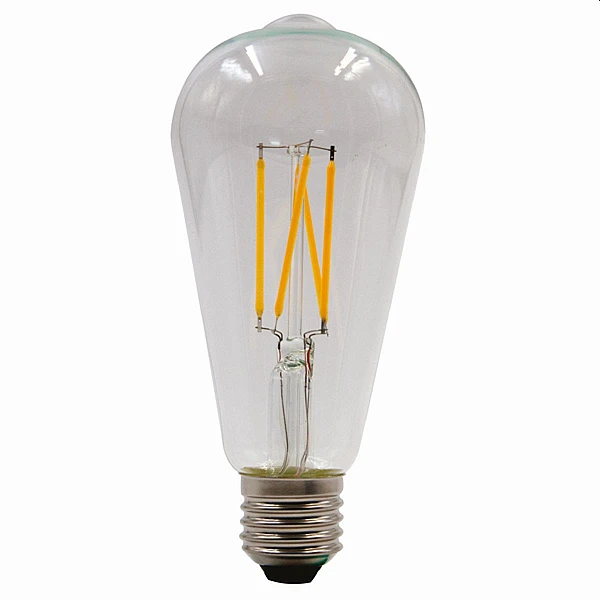 Λαμπτήρας Led E27 ST64 8Watt Φυσικό λευκό 4000Κ Filament Ledisone-2/clear 1514590 VITONE