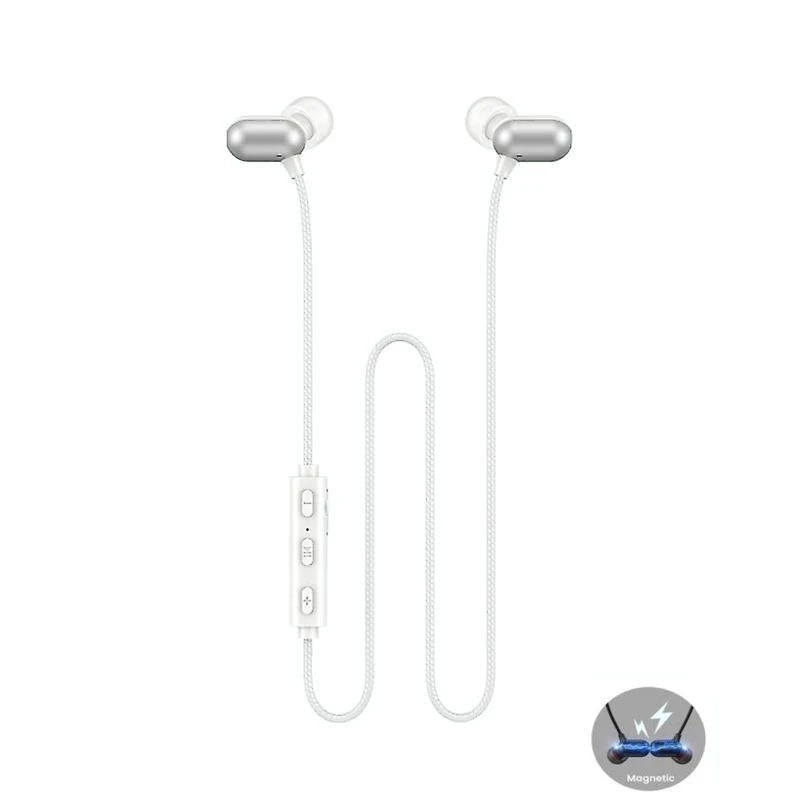 Remax RB-S11 Wireless Metal Powerbeats earphone in ear bluetooth V5.0 Ασύρματα ακουστικά σε ασημί χρώμα Remax RB-S11 Wireless Metal Powerbeats earphone in ear bluetooth V5.0 Ασύρματα ακουστικά σε ασημί χρώμα
