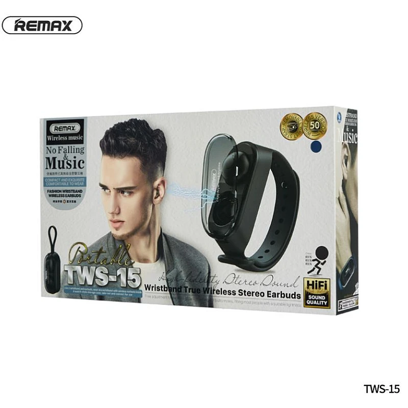 REMAX TWS-15 Bluetooth V5.0 True Wireless Stereo buds Ασύρματα στερεοφωνικά ακουστικά Μαύρα REMAX TWS-15 Bluetooth V5.0 True Wireless Stereo buds Ασύρματα στερεοφωνικά ακουστικά Μαύρα