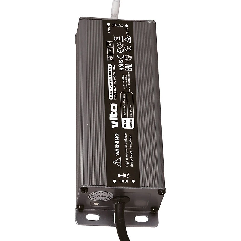 Τροφοδοτικό ταινίας Led ULTRA SLIM 60W 12V 5A Αδιάβροχο IP67 POSEIDON VITO 6240560 Τροφοδοτικό ταινίας Led ULTRA SLIM 60W 12V 5A Αδιάβροχο IP67 POSEIDON VITO 6240560