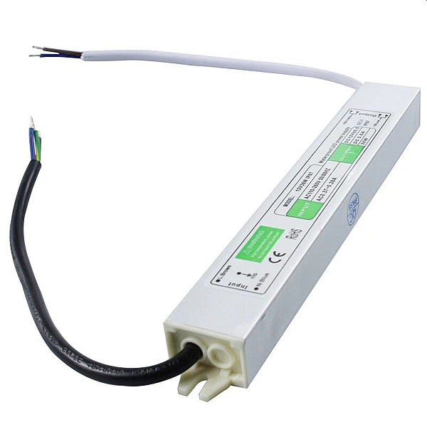 Τροφοδοτικό ταινίας Led SLIM 36W 12V 3A  Αδιάβροχο IP67 POSEIDON VITO 6240580