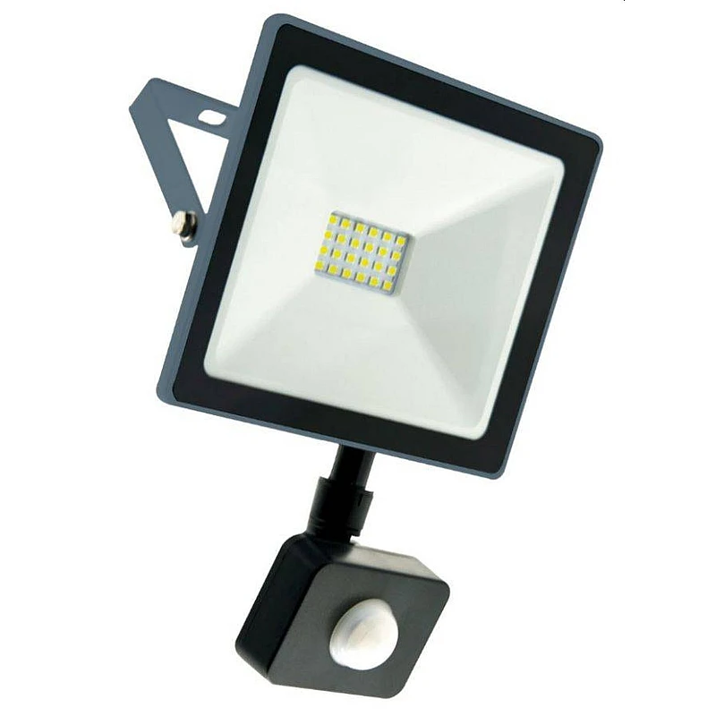Προβολέας LED 10Watt Ψυχρό λευκό 6000K Γκρι Ανθρακι με Ανιχνευτή Κίνησης INDUS-S 3022050 VITO Προβολέας LED 10Watt Ψυχρό λευκό 6000K Γκρι Ανθρακι με Ανιχνευτή Κίνησης INDUS-S 3022050 VITO