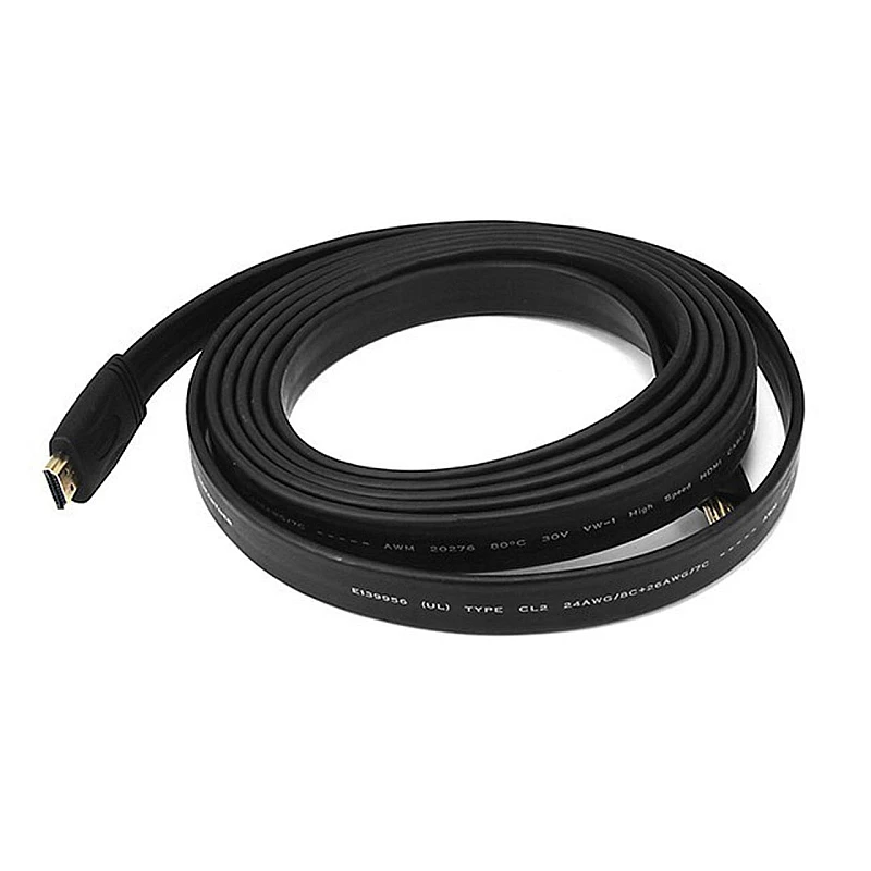 Καλώδιο HDMI Flat 5m Hi-Speed 3D-ready Μαύρο έκδοση HDMI 2.0 Ultra HD 4K FBD-B005 ΟΕΜ Καλώδιο HDMI Flat 5m Hi-Speed 3D-ready Μαύρο έκδοση HDMI 2.0 Ultra HD 4K FBD-B005 ΟΕΜ