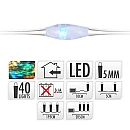 Χριστουγεννιάτικα λαμπάκια LED 40 τεμ. Μπαταρίας Πολύχρωμα 71334 EDM Spain Χριστουγεννιάτικα λαμπάκια LED 40 τεμ. Μπαταρίας Πολύχρωμα 71334 EDM Spain