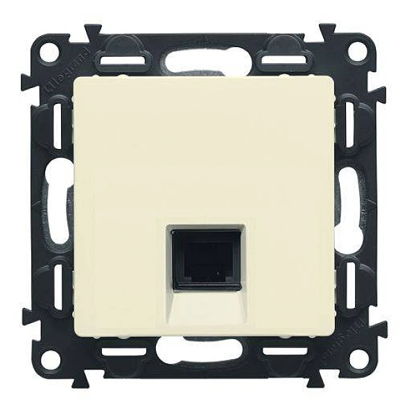LEGRAND Valena Life Πρίζα RJ11 τηλεφώνου χωνευτή  (Κρεμ) Ivory