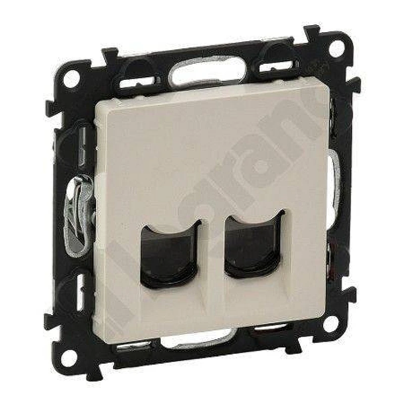 LEGRAND Valena Life Πρίζα δικτύου U/UTP 2XRJ45 CAT6 χωνευτή (Κρεμ) Ivory LEGRAND Valena Life Πρίζα δικτύου U/UTP 2XRJ45 CAT6 χωνευτή (Κρεμ) Ivory
