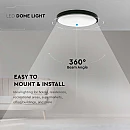 LED πλαφονιέρα 24W στρογγυλή ψυχρό λευκό 6500K IP44 Μαύρο 100lm/W 7638 V-TAC LED πλαφονιέρα 24W στρογγυλή ψυχρό λευκό 6500K IP44 Μαύρο 100lm/W 7638 V-TAC