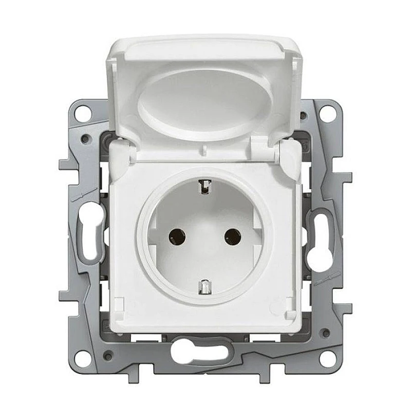 LEGRAND NILOE 764532 Πρίζα Σούκο Με καπάκι 16A 250V Λευκή LEGRAND NILOE 764532 Πρίζα Σούκο Με καπάκι 16A 250V Λευκή