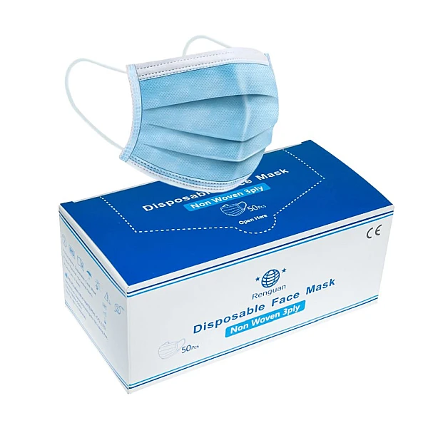 Μάσκα Προσώπου  Disposable Face Mask 3 στρωμάτων 50 τεμάχια  MASK-3PLY-C OEM