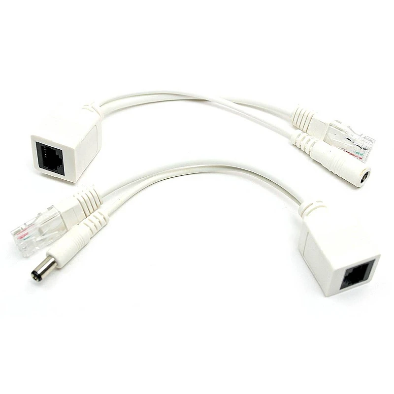 POE Injector Splitter Kit μεταφορά τροφοδοσίας IP κάμερας μέσω UTP καλωδίου 801015 OEM λευκό POE Injector Splitter Kit μεταφορά τροφοδοσίας IP κάμερας μέσω UTP καλωδίου 801015 OEM λευκό
