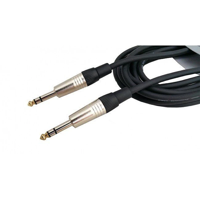 Καλώδιο STEREO 6.3mm Jack Male - Male 3m VK8075S-3 VOICE KRAFT Καλώδιο STEREO 6.3mm Jack Male - Male 3m VK8075S-3 VOICE KRAFT