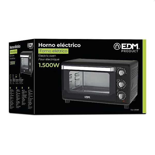 Ηλεκτρικό Φουρνάκι 23lt Χωρίς Εστίες 07582 EDM Spain