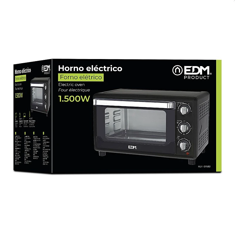 Ηλεκτρικό Φουρνάκι 23lt Χωρίς Εστίες 07582 EDM Spain Ηλεκτρικό Φουρνάκι 23lt Χωρίς Εστίες 07582 EDM Spain