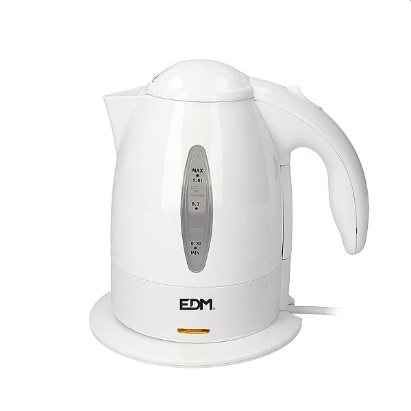 Ηλεκτρικός Βραστήρας Νερού 1lt 2200W Λευκό 07655 EDM Spain