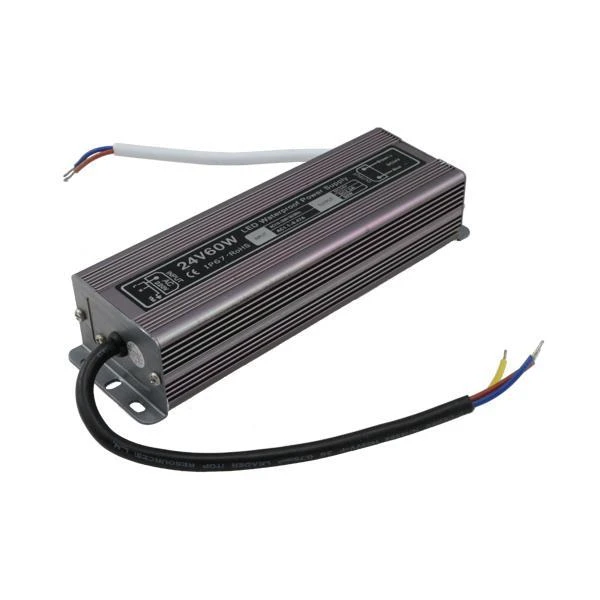 Τροφοδοτικό μεταλλικό για Led ταινία 60W 24V DC IP67 147-70542 EUROLAMP