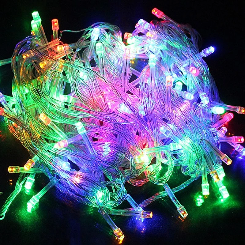 Χριστουγεννιάτικα λαμπάκια LED 100L Πολύχρωμα με κοντρόλ 8 λειτουργιών M-100 OEM Χριστουγεννιάτικα λαμπάκια LED 100L Πολύχρωμα με κοντρόλ 8 λειτουργιών M-100 OEM
