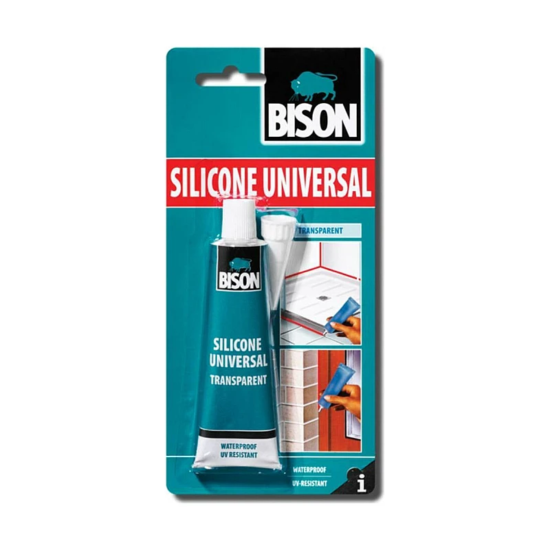 Bison Silicone Universal Διάφανη Σιλικόνη σωληνάριο 60ml TR126305451 Bison Silicone Universal Διάφανη Σιλικόνη σωληνάριο 60ml TR126305451