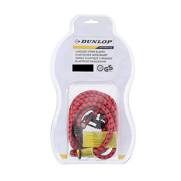 DUNLOP 236171R  Ιμάντας - Σχοινί Ελαστικό συγκράτησης αποσκευών 2 x 100cm κόκκινο