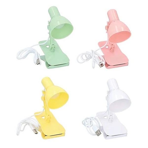 GRUNDIG 16964W Φωτιστικό 3 LED USB με πιάστρα book light Λευκό