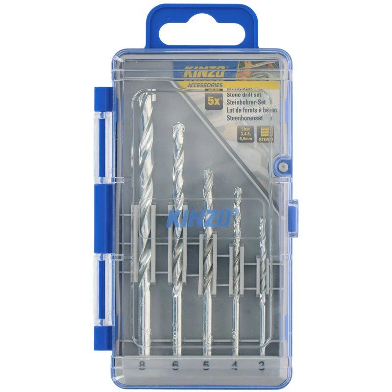 KINZO 79657 Σετ τρυπανιών πέτρας 5 τεμαχίων KINZO 79657 Σετ τρυπανιών πέτρας 5 τεμαχίων