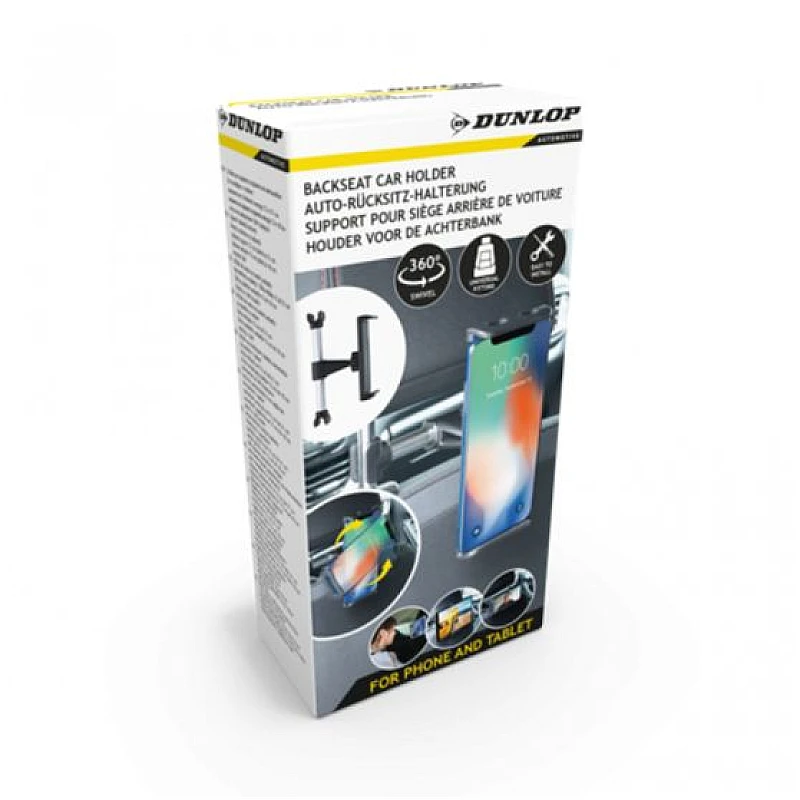 DUNLOP 26820 Βάση στήριξης κινητού ή tablet Στα πίσω καθίσματα Αυτοκίνητου DUNLOP 26820 Βάση στήριξης κινητού ή tablet Στα πίσω καθίσματα Αυτοκίνητου