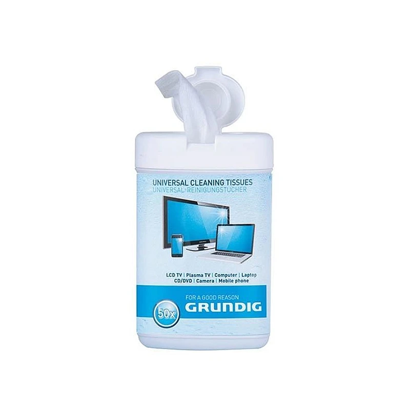 GRUNDIG 38677 Υγρά μαντηλάκια καθαρισμού 50 τεμάχια GRUNDIG 38677 Υγρά μαντηλάκια καθαρισμού 50 τεμάχια