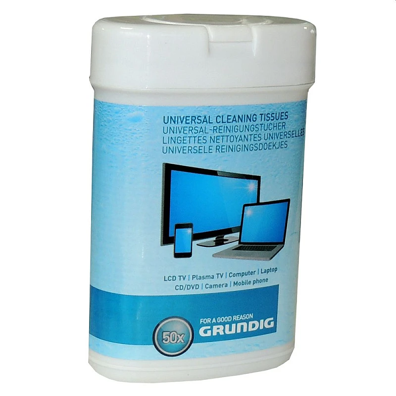 GRUNDIG 38677 Υγρά μαντηλάκια καθαρισμού 50 τεμάχια GRUNDIG 38677 Υγρά μαντηλάκια καθαρισμού 50 τεμάχια