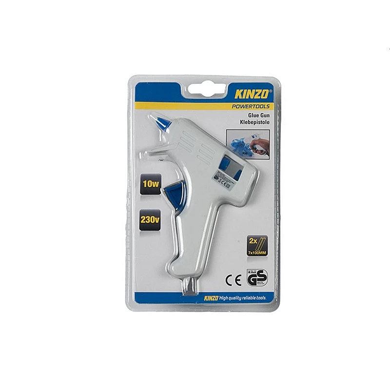 KINZO 79179 Πιστόλι Θερμοκόλλησης 10W 230V με 2 ανταλλακτικά 7x100mm λευκό KINZO 79179 Πιστόλι Θερμοκόλλησης 10W 230V με 2 ανταλλακτικά 7x100mm λευκό