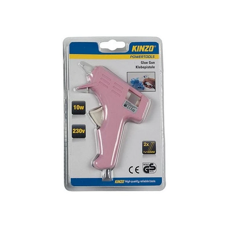 KINZO 79179P Πιστόλι Θερμοκόλλησης 10W 230V με 2 ανταλλακτικά 7x100mm Ροζ KINZO 79179P Πιστόλι Θερμοκόλλησης 10W 230V με 2 ανταλλακτικά 7x100mm Ροζ