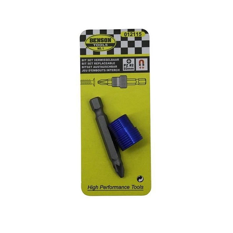 Σετ μύτη 50mm με μαγνητικό δακτυλίδι 012115 BENSON Tools 2 τεμαχίων Σετ μύτη 50mm με μαγνητικό δακτυλίδι 012115 BENSON Tools 2 τεμαχίων
