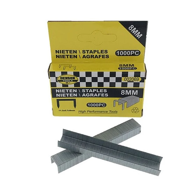 Staples 8mm Δίχαλα 1000τεμάχια 002069 BENSON
