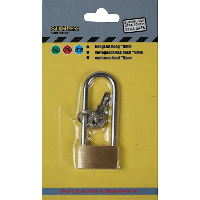 Λουκέτο με μακρύ λαιμό μεταλλικό 20mm 012484 STAHLEX SUPERLOCK Λουκέτο με μακρύ λαιμό μεταλλικό 20mm 012484 STAHLEX SUPERLOCK