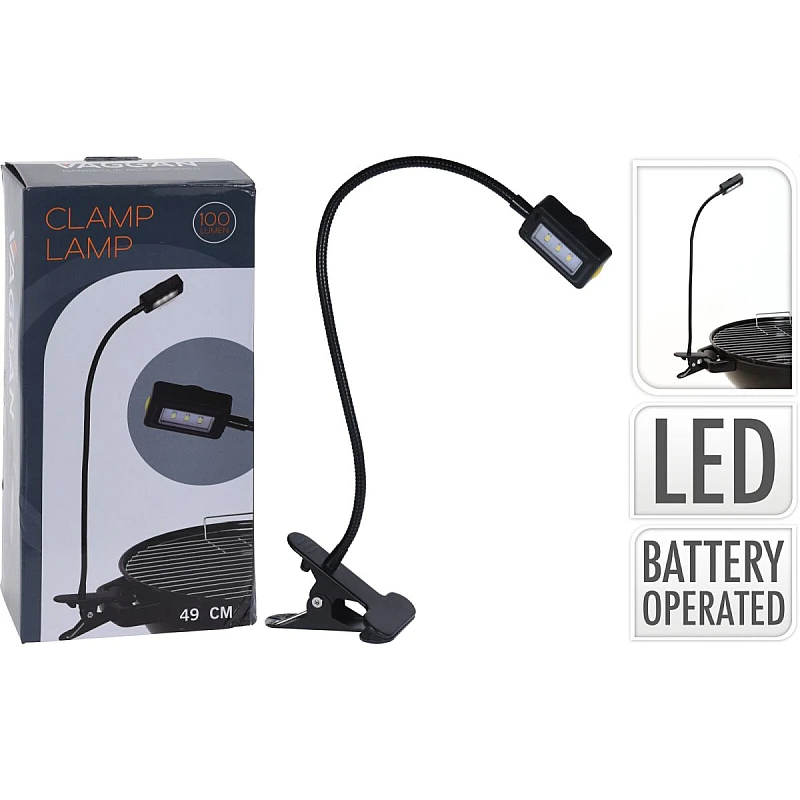 Φωτιστικό-φακός BBQ Light 3 Leds μπαταρίας μαύρο CY404900260 OEM Φωτιστικό-φακός BBQ Light 3 Leds μπαταρίας μαύρο CY404900260 OEM