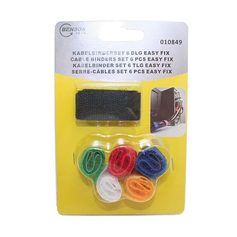 Σετ Δεματικών καλωδίων (Cable Binders set EASY FIX ) 6 τεμάχια 010849 BENSON Σετ Δεματικών καλωδίων (Cable Binders set EASY FIX ) 6 τεμάχια 010849 BENSON