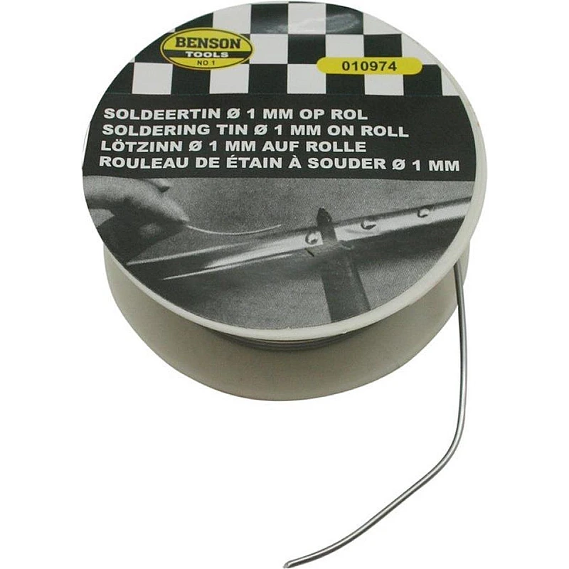 Καλάι Συγκόλλησης (Κόλληση)60g Ρολό 1.0mm 010974 BENSON Καλάι Συγκόλλησης (Κόλληση)60g Ρολό 1.0mm 010974 BENSON