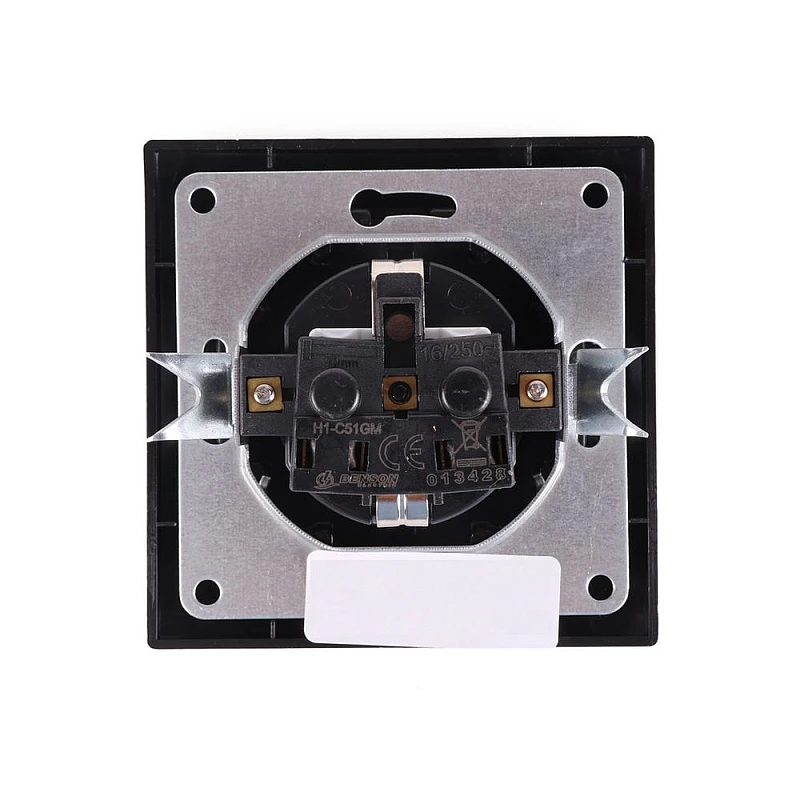Πρίζα Σούκο χωνευτή 16A 250V Μαύρο 013428 BENSON Πρίζα Σούκο χωνευτή 16A 250V Μαύρο 013428 BENSON