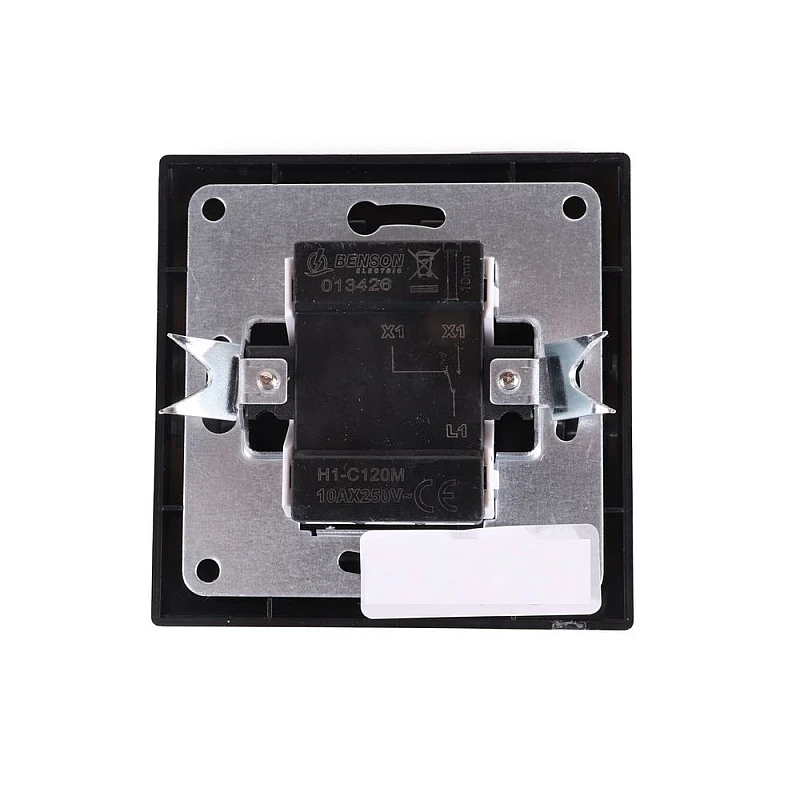Διακόπτης Απλός χωνευτός 10A 250V Μαύρος 013426 BENSON Διακόπτης Απλός χωνευτός 10A 250V Μαύρος 013426 BENSON