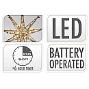 Χριστουγεννιάτικο Αστέρι φωτιζόμενο 20xLED 30cm μπαταρίας σε Θερμό λευκό AMZ 102400 Χριστουγεννιάτικο Αστέρι φωτιζόμενο 20xLED 30cm μπαταρίας σε Θερμό λευκό AMZ 102400