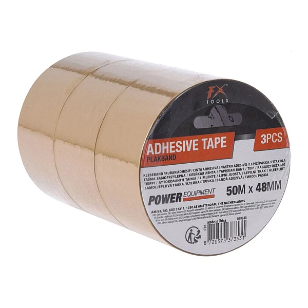 Σετ ταινία συσκευασίας Καφέ 3τεμαχίων 48mm*50m CY8001230 FX TOOLS