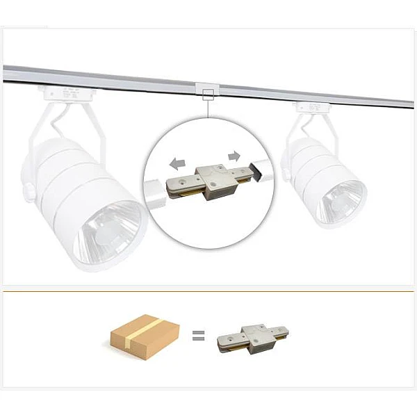 Σύνδεσμος ράγας μονοφασικής 2 Line Λευκός 9000624 OEM