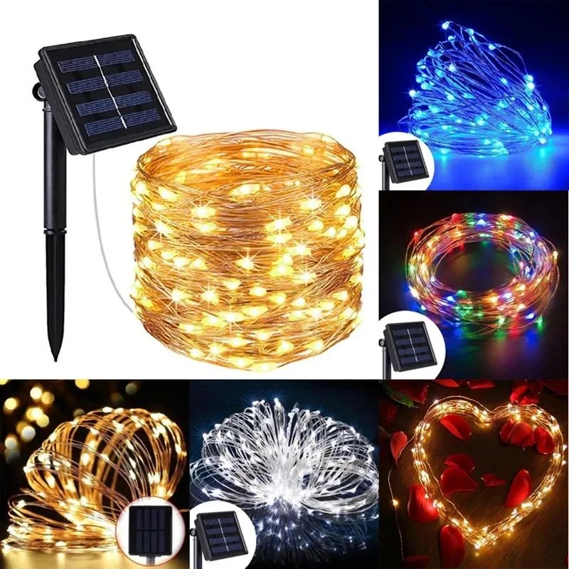 Ηλιακά λαμπάκια 300LED αδιάβροχα 30m Θερμό λευκό επαναφορτιζόμενα LN870W OEM Ηλιακά λαμπάκια 300LED αδιάβροχα 30m Θερμό λευκό επαναφορτιζόμενα LN870W OEM