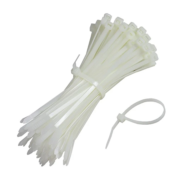 Δεματικά καλωδίων (Cable Ties) 7,6*400mm 100 τεμάχια Λευκά 4760W OEM
