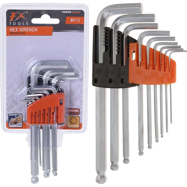 Σετ κλειδιά άλεν μακριά 9 τεμάχια C22290100 FX Tools