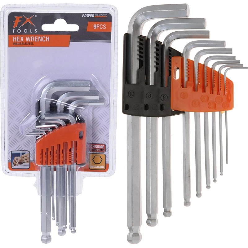 Σετ κλειδιά άλεν μακριά 9 τεμάχια C22290100 FX Tools Σετ κλειδιά άλεν μακριά 9 τεμάχια C22290100 FX Tools