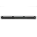 PP-UTPC6-24 Patch panel 19" CAT 6 UTP 24 θυρών σε μαύρο χρώμα 1U OEM PP-UTPC6-24 Patch panel 19" CAT 6 UTP 24 θυρών σε μαύρο χρώμα 1U OEM