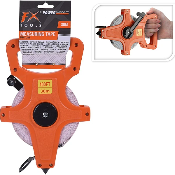 Μετροταινία ανοιχτή 30 μέτρα x 12,5 mm PVC CK9233440 FX Tools